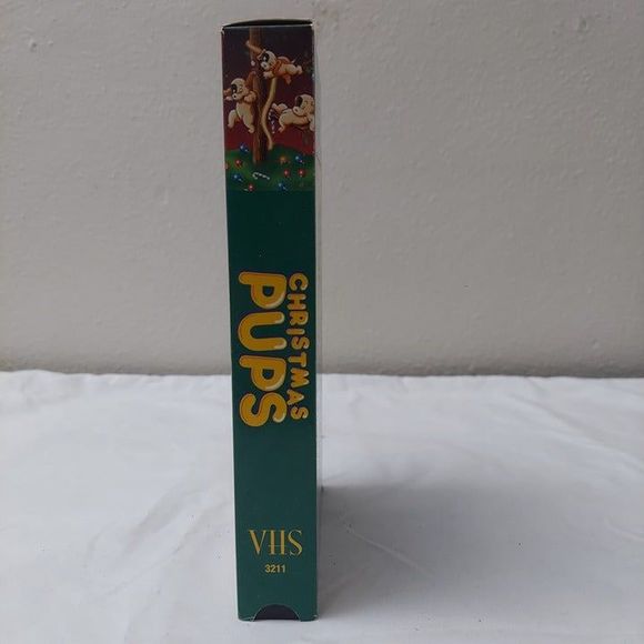 Christmas Pups VHS 4 Vintage Christmas Holiday Cartoons Front Row Entertainment - Picture 2 of 6